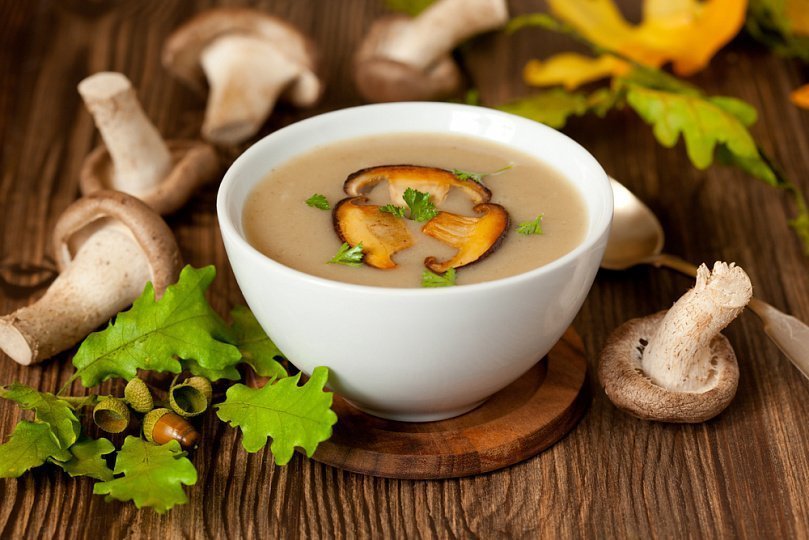 Как приготовить вкусный сливочный суп с грибами