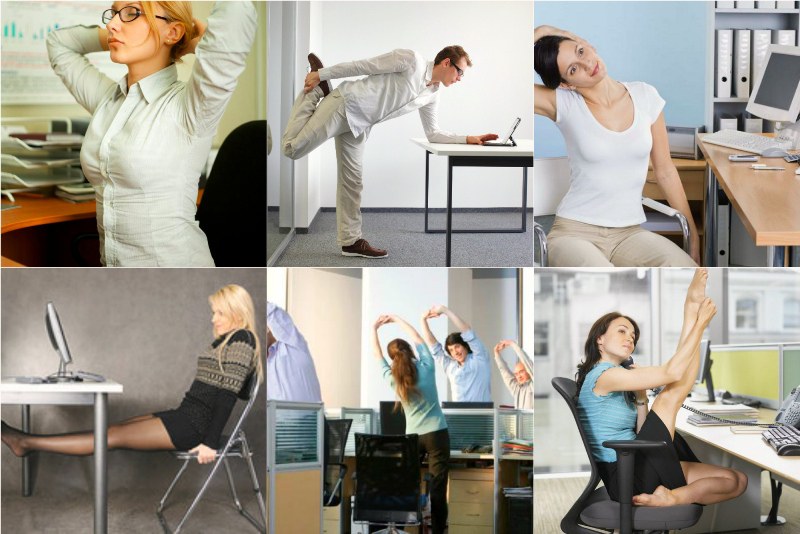 5 упражнений для офисных работников, которые можно выполнить прямо сейчас