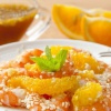 Салат с креветками и апельсином