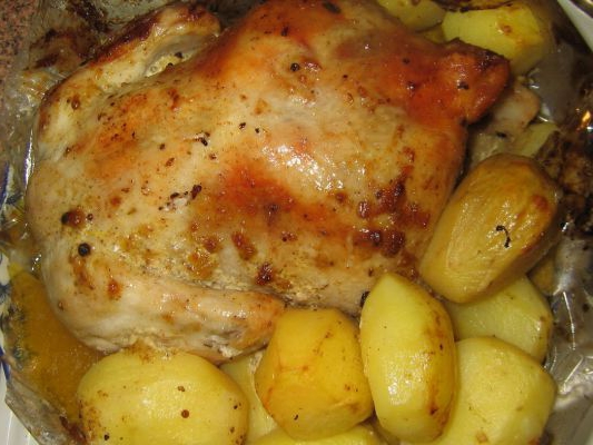 Как запечь курицу в рукаве