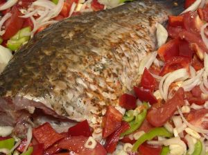 Ароматная и вкусная рыбка готова.