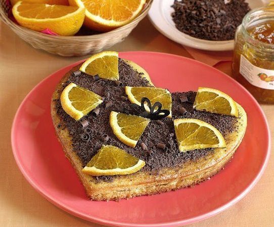 Вкусный постный апельсиновый бисквит