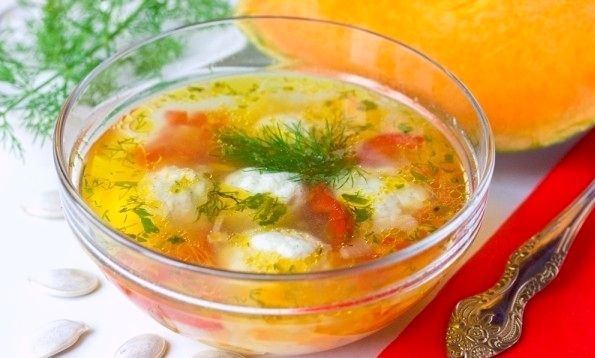 Вкусный суп с фрикадельками