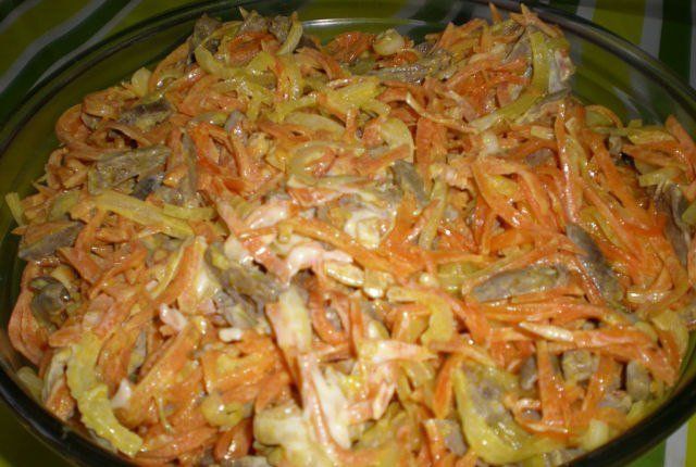 Салаты из сердца говяжьей рецепты с простые и вкусные Салаты из сердца говяжьей рецепты с простые и вкусные