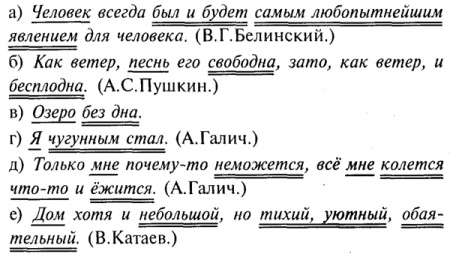 Как подчеркивать части речи