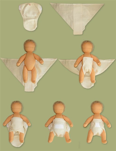 Как изготовить марлевые подгузники для новорожденных?