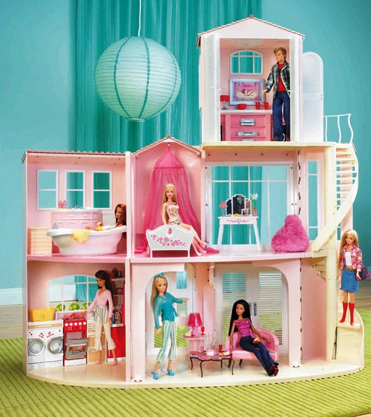Домик для куклы Барби: делаем сами, бесплатно!