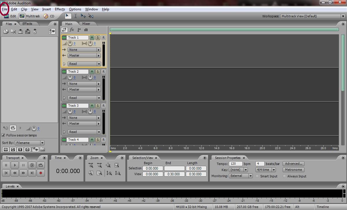 Adobe Audition 2010