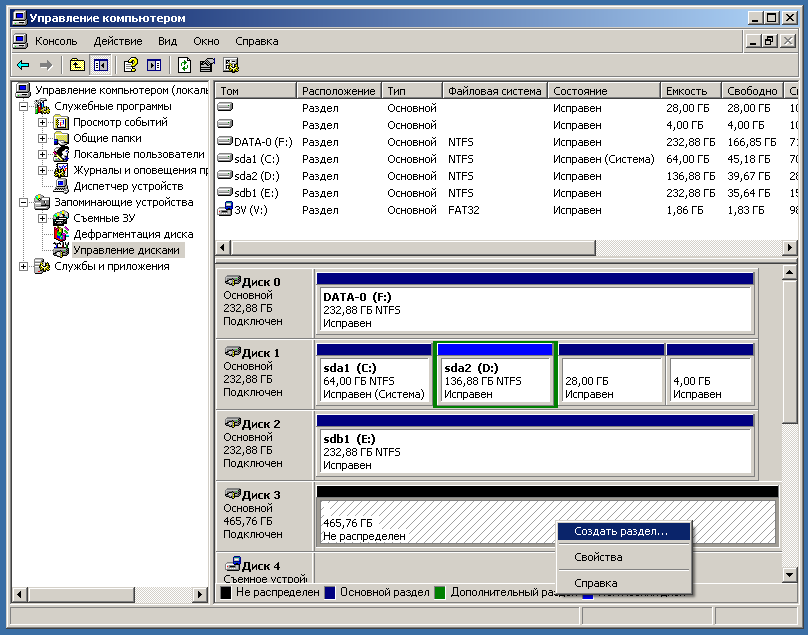 Как отформатировать новый жесткий диск. Импорт чужих дисков Windows 2012. Диск исправен