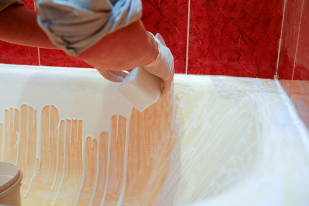 восстановление акрилового покрытия ванной