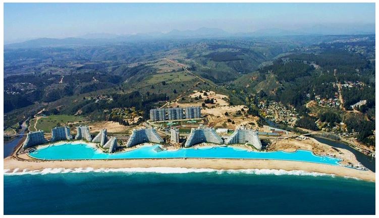 Бассейн отеля «San Alfonso del Mar», Чили.