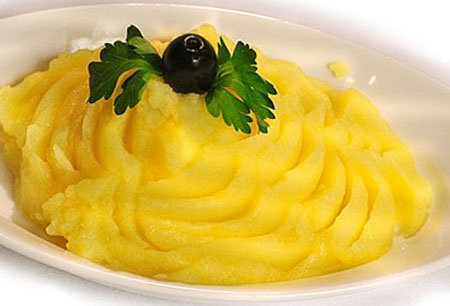 Желтое картофельное пюре рецепт