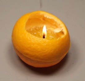 аромалампа из апельсина