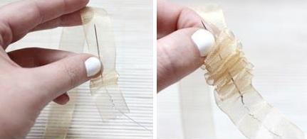 Как сделать колье и браслет из ленты