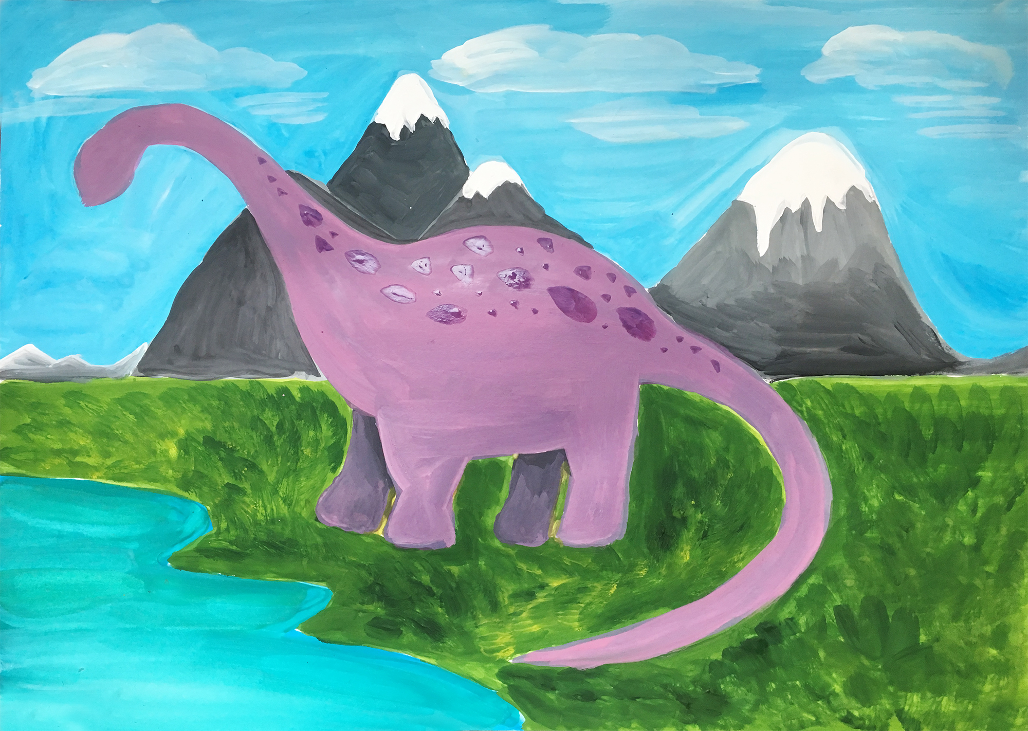 Картинки динозавров нарисовать. Динозавры рисование для детей. Динозавр рисунок. Динозавр красками для детей. Рисование на свободную тему.