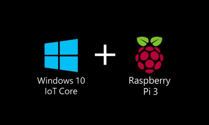 Логотипы Windows 10 IoT Core и Raspberry Pi 3