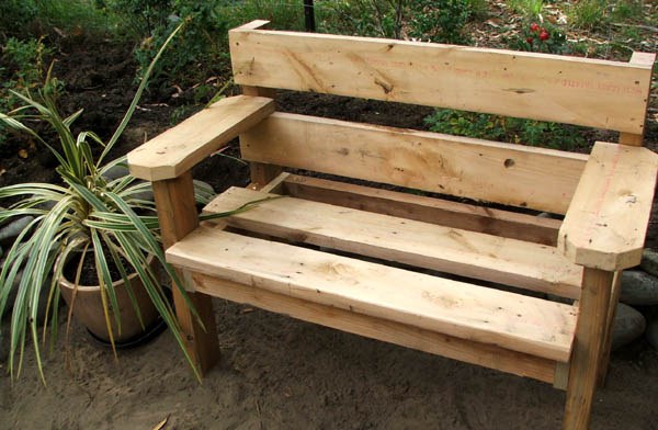  сделать садовую скамейку своими руками Ландшафтный дизайн
