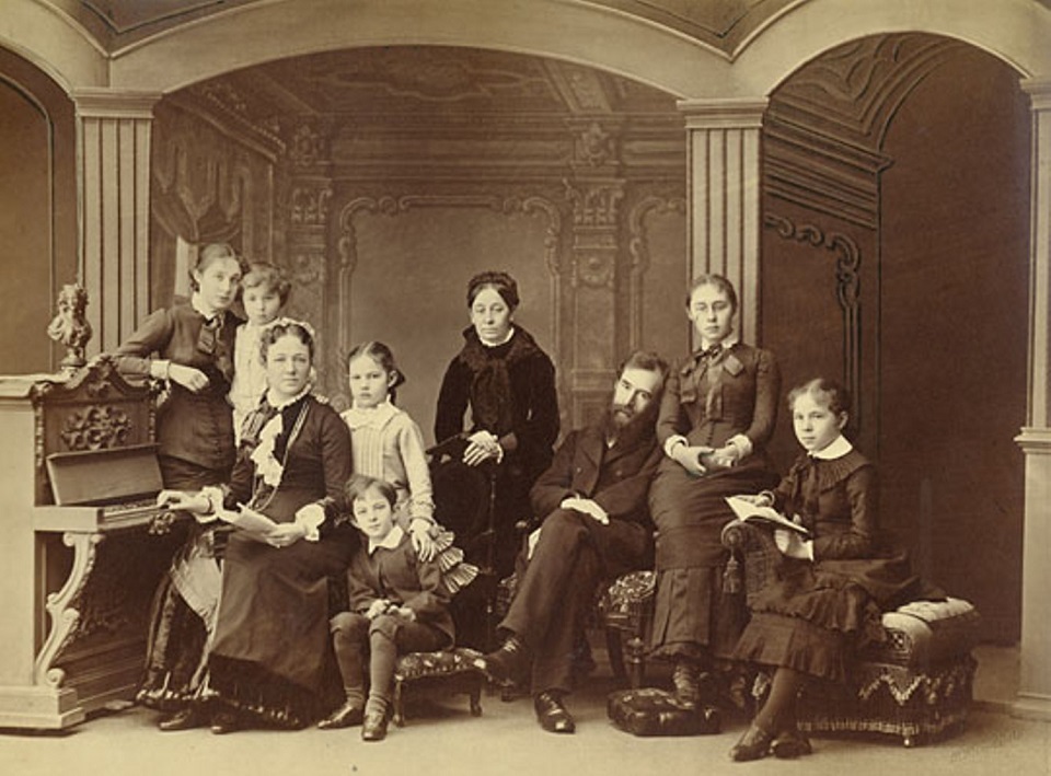 Семья Павла Третьякова, 1884
