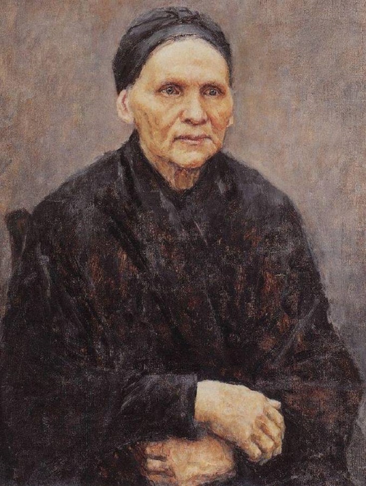 Василий Суриков. Портрет матери художника Прасковьи Фёдоровны, 1894