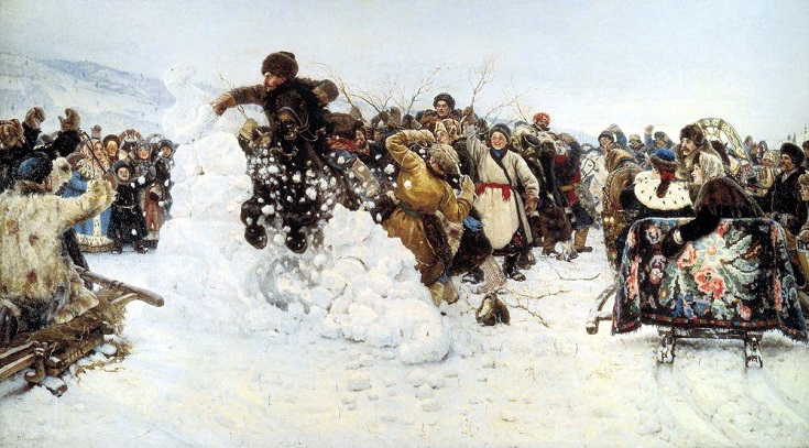 Василий Суриков. «Взятие снежного городка». 1891