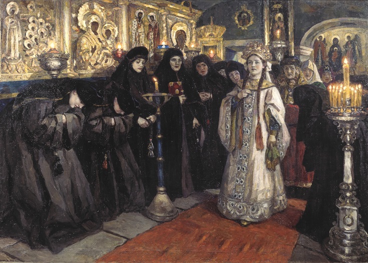 Василий Суриков. «Посещение царевной женского монастыря». 1912