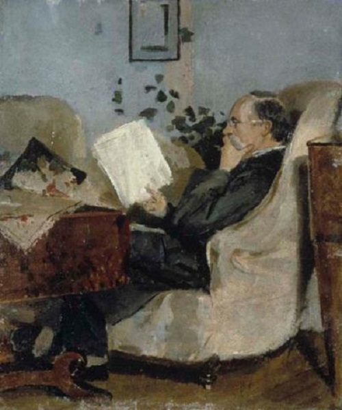 Эдвард Мунк. Кристиан Мунк (отец) на диване. 1881