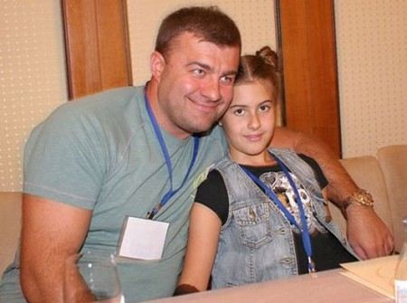 Михаил Пореченков с дочкой