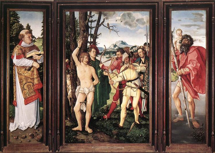 Мученичество святого Себастьяна (1507). Художник Ханс Бальдунг