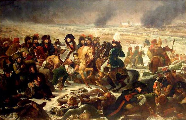 Наполеон I на поле боя под Эйлау. Художник Антуан-Жан Гро