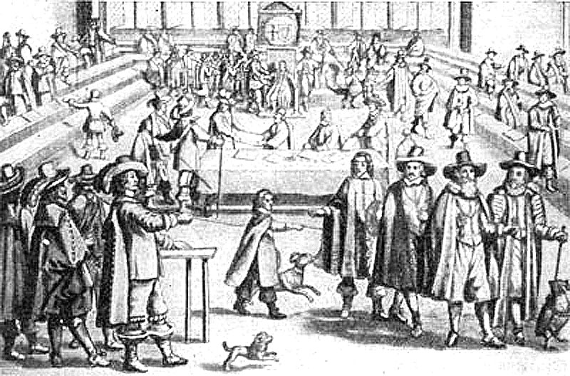 Кромвель распускает Долгий парламент в 1653 году