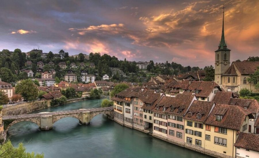 Город Берн в Швейцарии