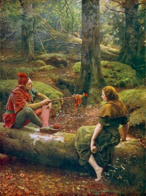 В Арденском лесу (1892). Художник Джон Кольер