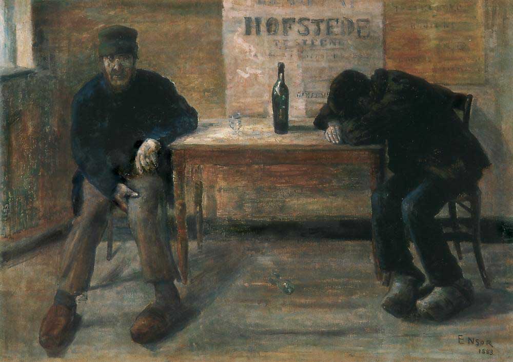 Пьяницы (1883). Художник Джеймс Энсор