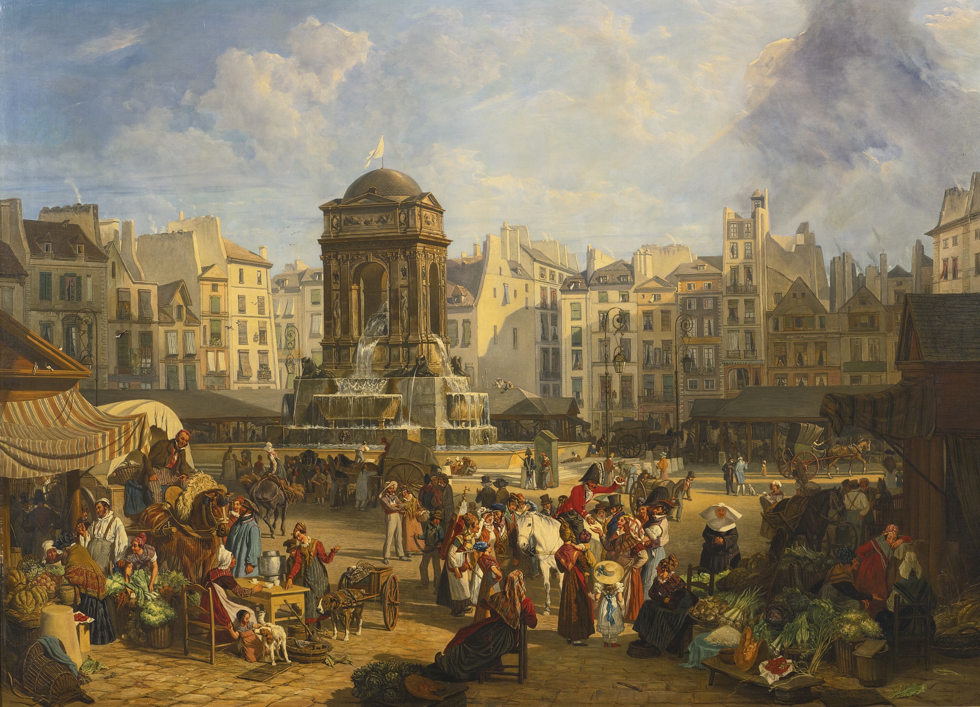 Начало 18 века в европе. Площадь сент Антуан Париж. Франция 17 век Париж. Рынок Франция 19 век. Рынок 16 века Париж.