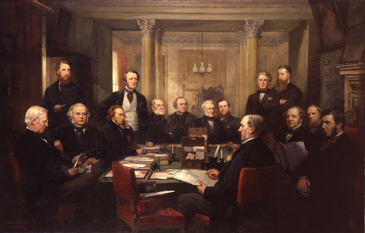 Кабинет Гладстона (1868). Художник Лоус Като Дикинс