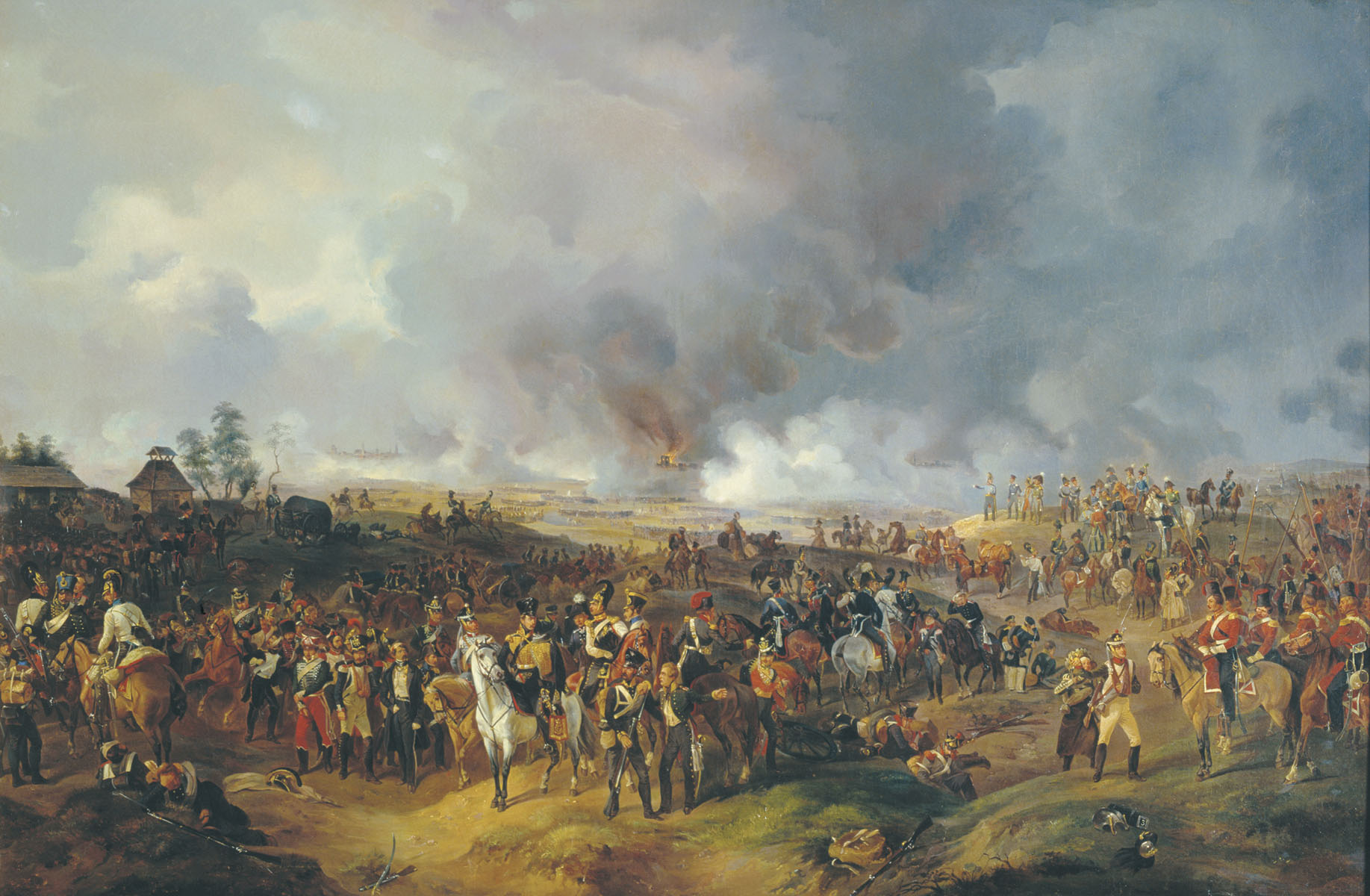 Сражение при Лейпциге (1844). Художник Александр Зауервейд