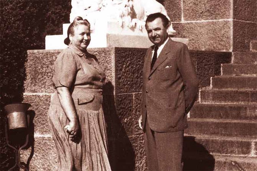 Клемент Готвальд с супругой