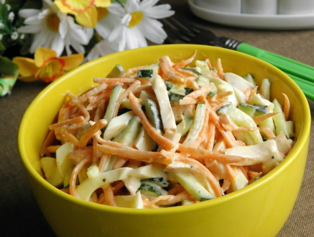 Салаты с корейской морковью рецепты с фото простые и вкусные