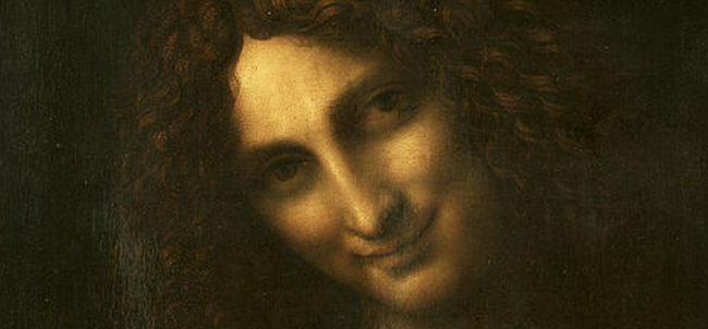 Салаи стал моделью для Леонардо при написании картины "Иоанн Креститель"