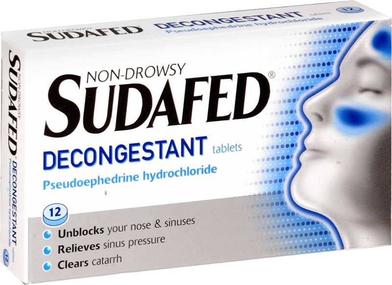 "Судафед" очень эффективен при лечении простудных заболеваний