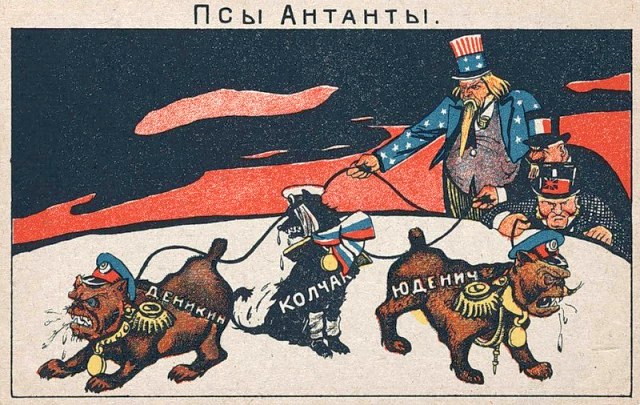 Советская карикатура на деятельность Дэвида Ллойда