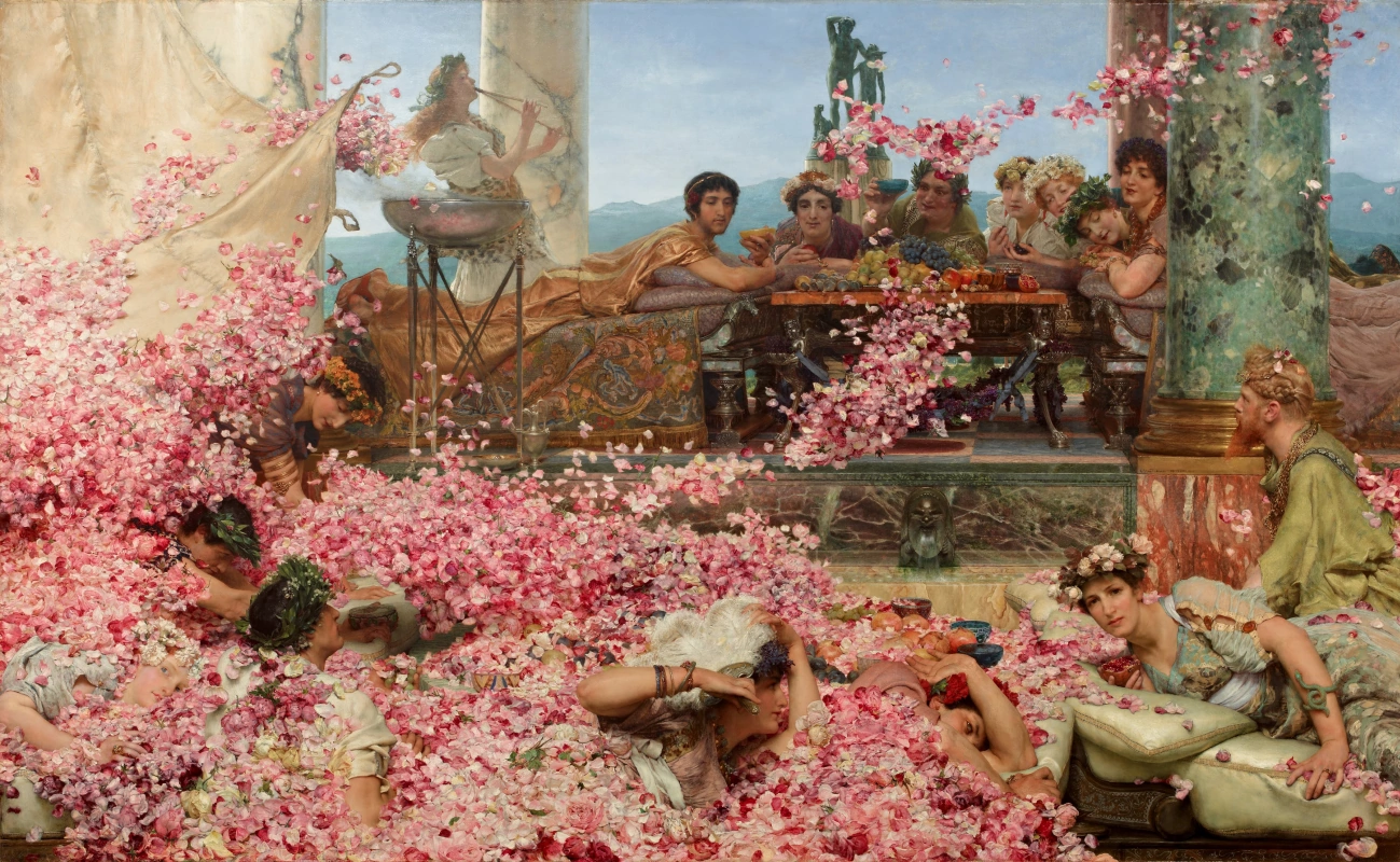 The Roses of Heliogabalus — «Розы Гелиогабала» картина Лоуренса Альма-Тадемы, 1888 год.