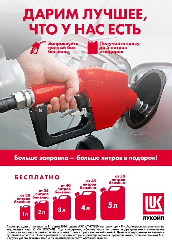 Подарочная карта на заправку бензина