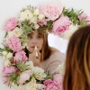 Как сделать необычное цветочное зеркало 