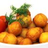 Картофельные шарики с грибным соусом