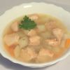 Картофельный суп с лососем