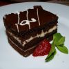 шоколадно-сметанные пирожные