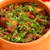 Горшочки с мясом и фасолью