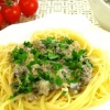 Спагетти с грибным соусом