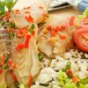 Быстрый и полезный ужин в мультиварке: рыбный стейк с овощами и рисом